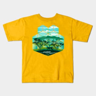 Jungle Leopard Nature Kids T-Shirt